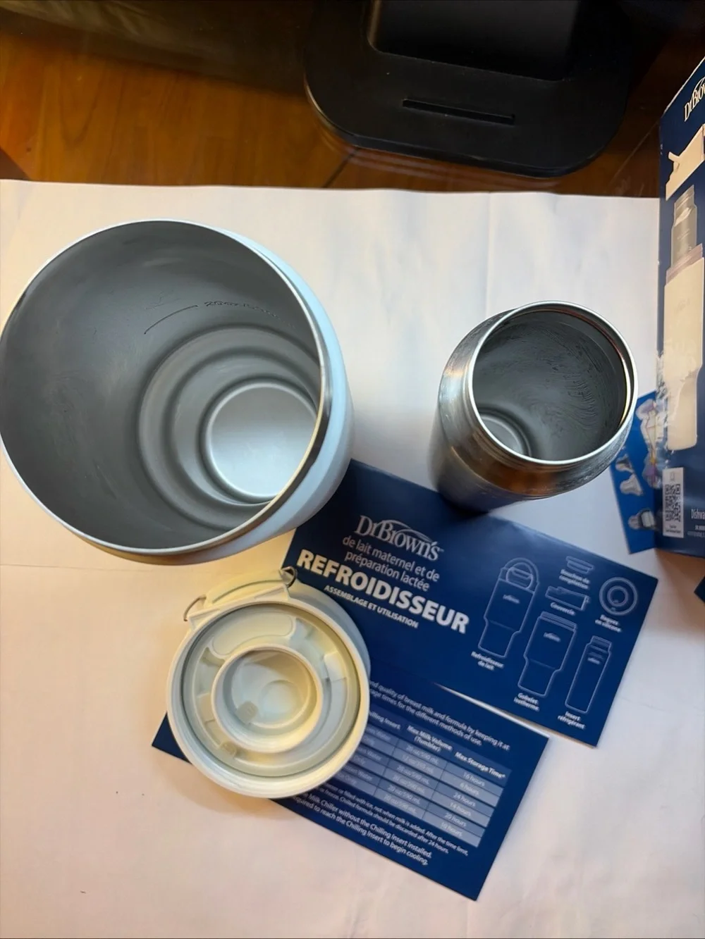 Dr. Brown's White Breast Milk & Formula Chiller - Portable Milk Storage
